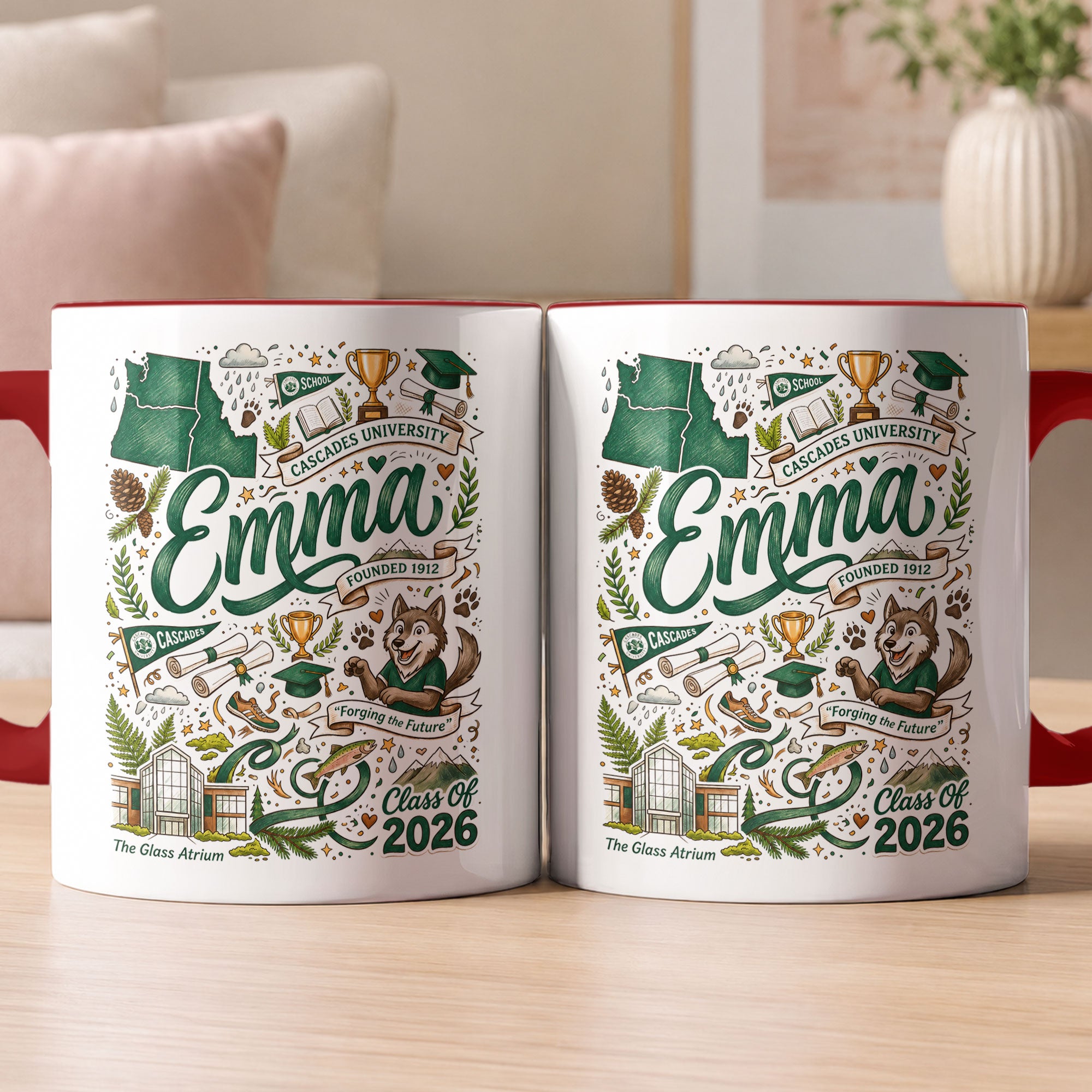 Custom College University Gift For Graduation - Personalized Mug