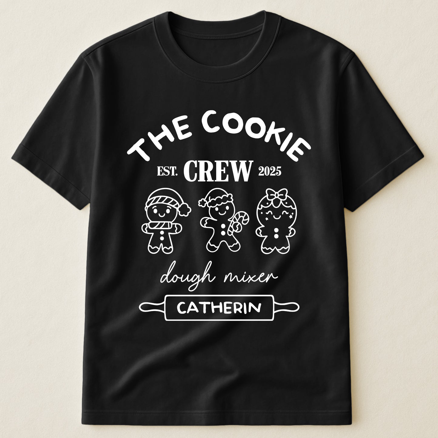 Custom Cookie Crew Matching Family Christmas Shirts - Personalized Shirt