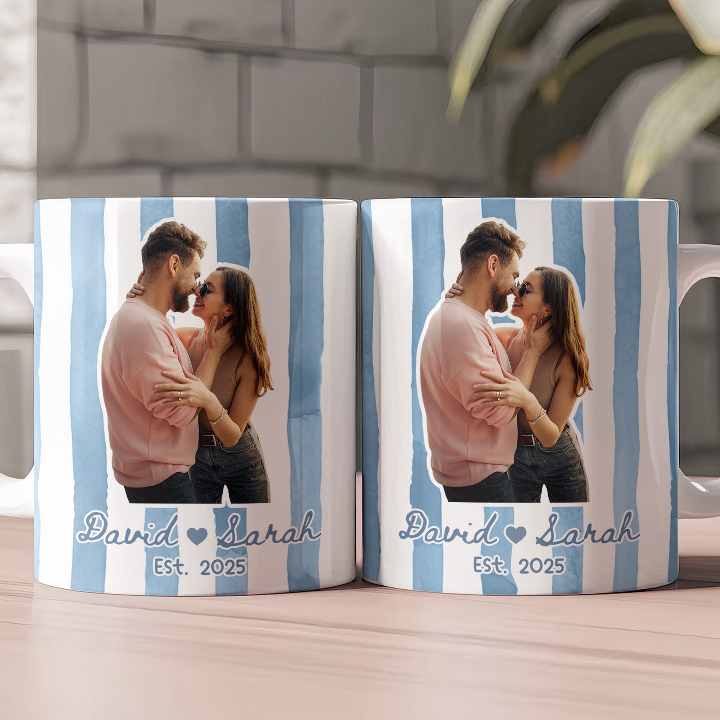 Custom Couple Photo Anniversary Gift Valentine's Day Gift - Personalized Photo Mug