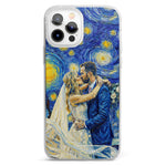 Custom Couple Photo Van Gogh Art Matching Phone Case Anniversary Gifts - Personalized Phone Case