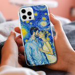 Custom Couple Photo Van Gogh Art Matching Phone Case Anniversary Gifts - Personalized Phone Case