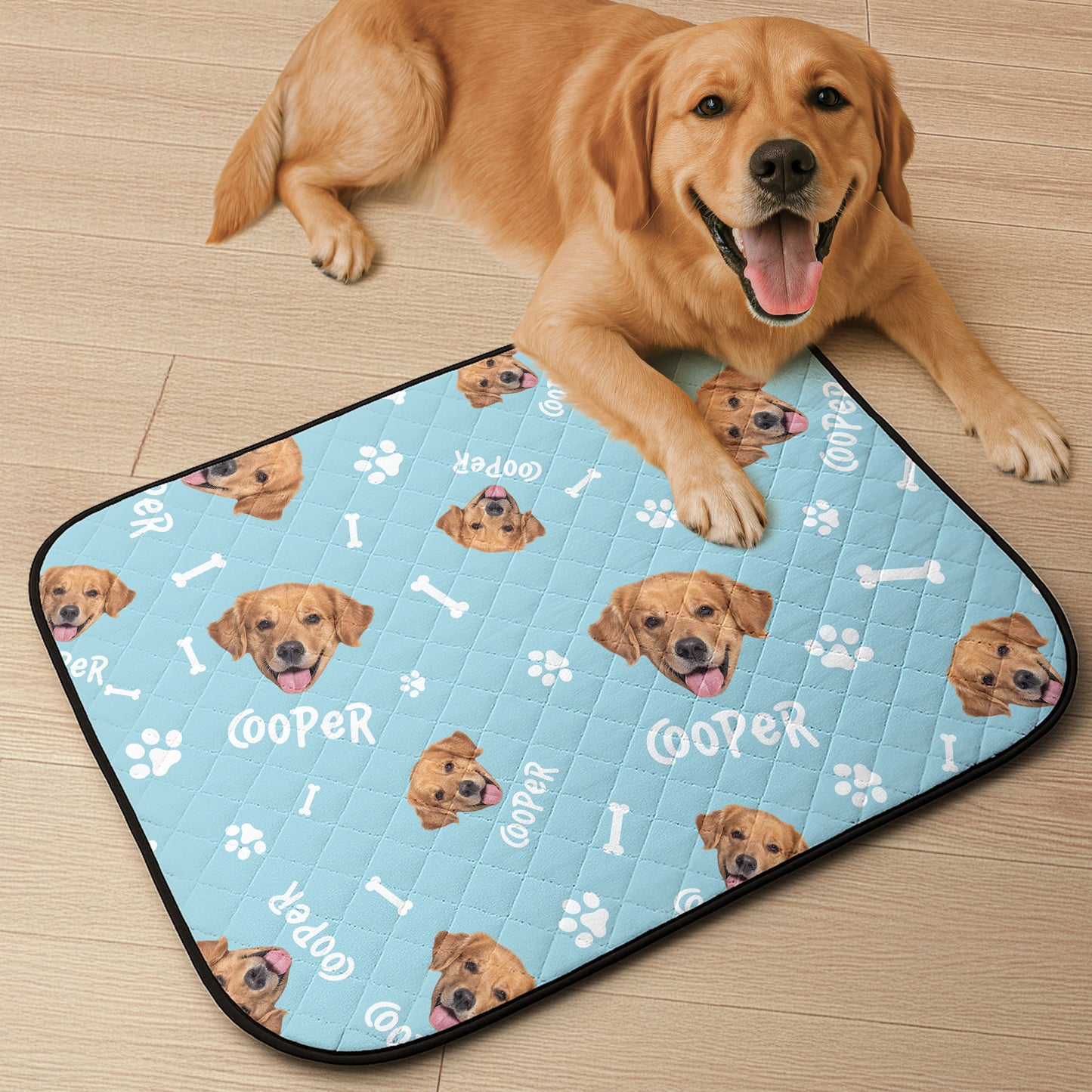 Custom Dog Funny Face - Personalized Photo Dog Cooling Mat