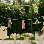 Custom Face Banner For Christmas Party Family, White Elephant Office Xmas Party - Personalized Garland Banner