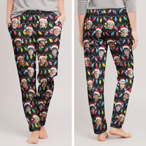 Custom Face Christmas Family Silly Xmas - Personalized Photo Lounge Pants