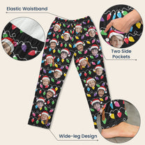 Custom Face Christmas Family Silly Xmas - Personalized Photo Lounge Pants