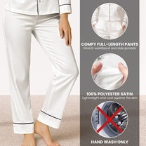 Custom Face Christmas Family Silly Xmas - Personalized Photo Satin Pajama Pants