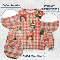 Custom Face Christmas Silly Family, Friends, Co-Workers - Personalized Ugly Sweater