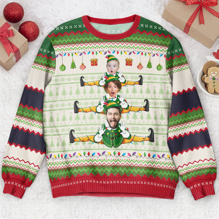 Custom-Face-Family-Funny-Elf-Christmas-Tree-Personalized-Photo-Ugly-Sweater_3