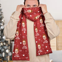 Custom Face For Men Women - Personalized Photo Fleece Scarf