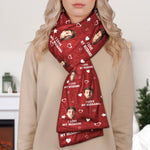 Custom Face For Men Women - Personalized Photo Fleece Scarf