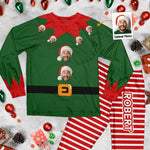 Custom Face Funny Elf - Personalized Photo Pajama Set