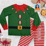 Custom Face Funny Elf - Personalized Photo Pajama Set