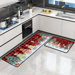 Custom Face Funny Festive Plant Buffalo Plaid - Personalized Photo Runner Rug