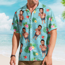 Custom Face Funny - Personalized Photo Hawaiian Shirt