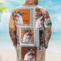 Custom Face Funny Photo Retro Tropical Palm Trees For Men, Women - Custom Photo Hawaiian Shirts