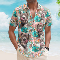 Custom Face Funny Photo Tropical Aloha For Pet Lovers - Custom Photo Hawaiian Shirts