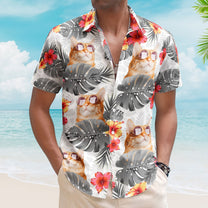 Custom Face Funny Photo Tropical Aloha For Pet Lovers - Custom Photo Hawaiian Shirts