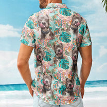 Custom Face Funny Photo Tropical Aloha For Pet Lovers - Custom Photo Hawaiian Shirts