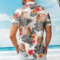 Custom Face Funny Photo Tropical Aloha For Pet Lovers - Custom Photo Hawaiian Shirts