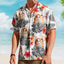 Custom Face Funny Photo Tropical Aloha For Pet Lovers - Custom Photo Hawaiian Shirts