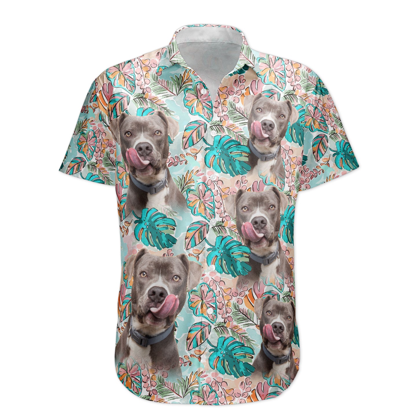 Custom Face Funny Photo Tropical Aloha For Pet Lovers - Custom Photo Hawaiian Shirts