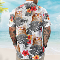 Custom Face Funny Photo Tropical Aloha For Pet Lovers - Custom Photo Hawaiian Shirts