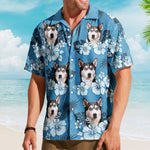 Custom Face Funny Photo Tropical Hibiscus Hawaii Tribal For Men, Women - Custom Photo Hawaiian Shirts