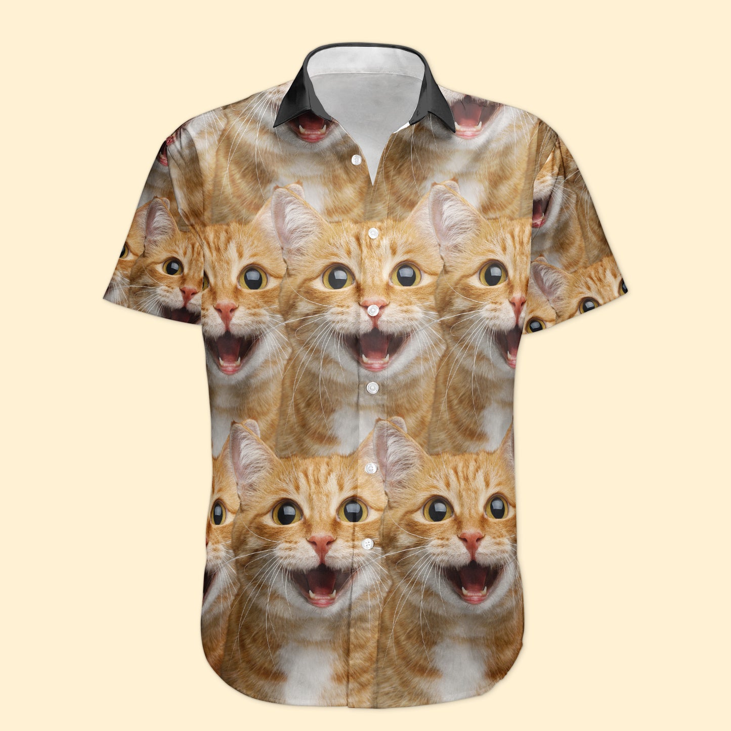 Custom Face Funny Summer For Cat Lovers - Personalized Photo Hawaiian Shirt