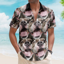 Custom Face Funny Summer For Dog Lovers - Personalized Photo Hawaiian Shirt