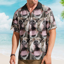 Custom Face Funny Summer For Dog Lovers - Personalized Photo Hawaiian Shirt