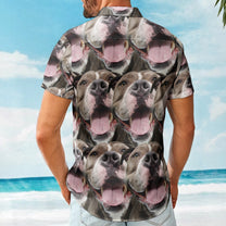 Custom Face Funny Summer For Dog Lovers - Personalized Photo Hawaiian Shirt