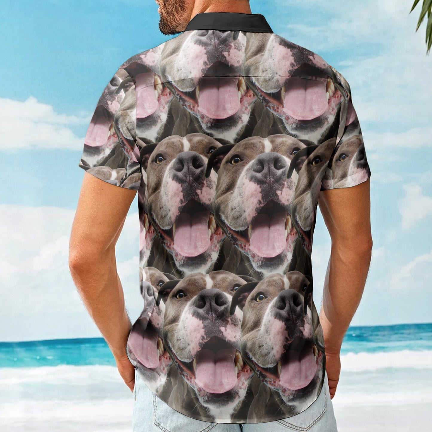 Custom Face Funny Summer For Dog Lovers - Personalized Photo Hawaiian Shirt