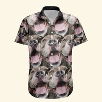 Custom Face Funny Summer For Dog Lovers - Personalized Photo Hawaiian Shirt
