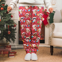 Custom Face Funny Ugly For Family Christmas - Personalized Photo Sweatpants