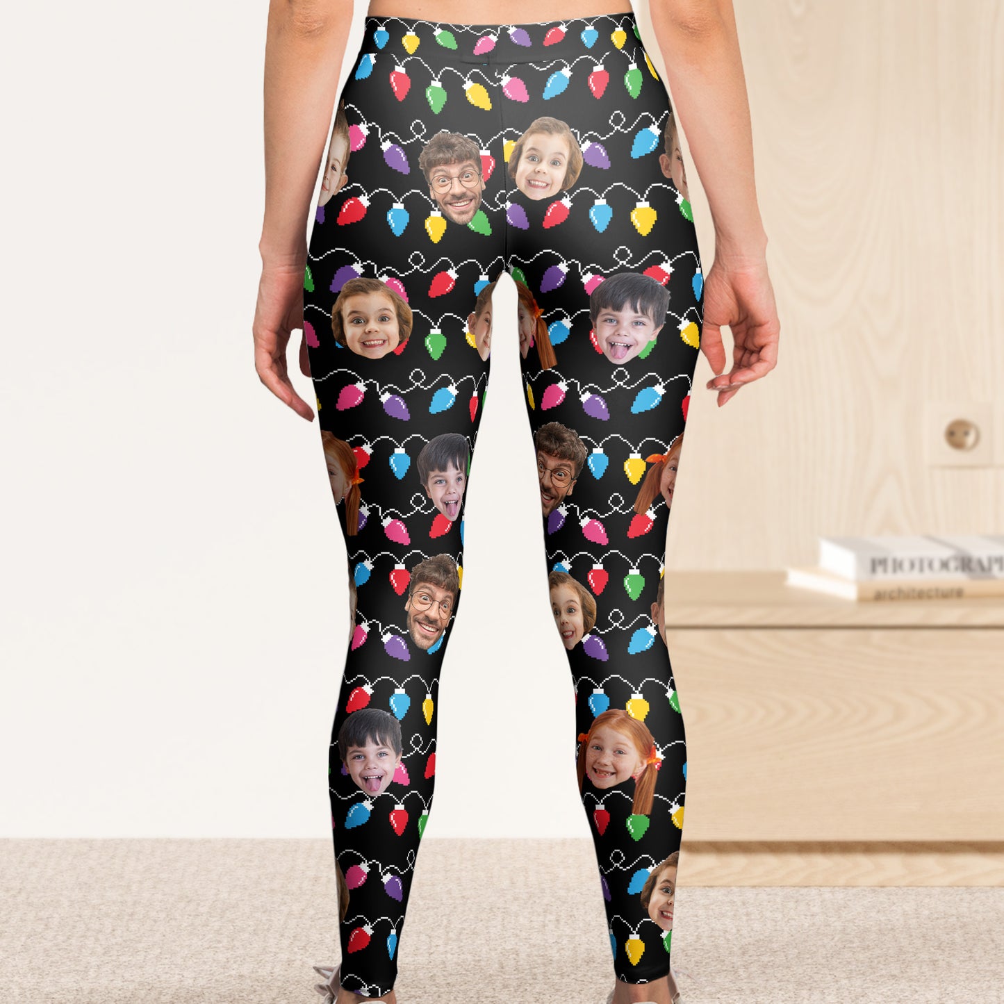 Custom Face Funny Ugly Leggings - Personalized Photo Leggings