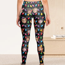 Custom Face Funny Ugly Leggings - Personalized Photo Leggings