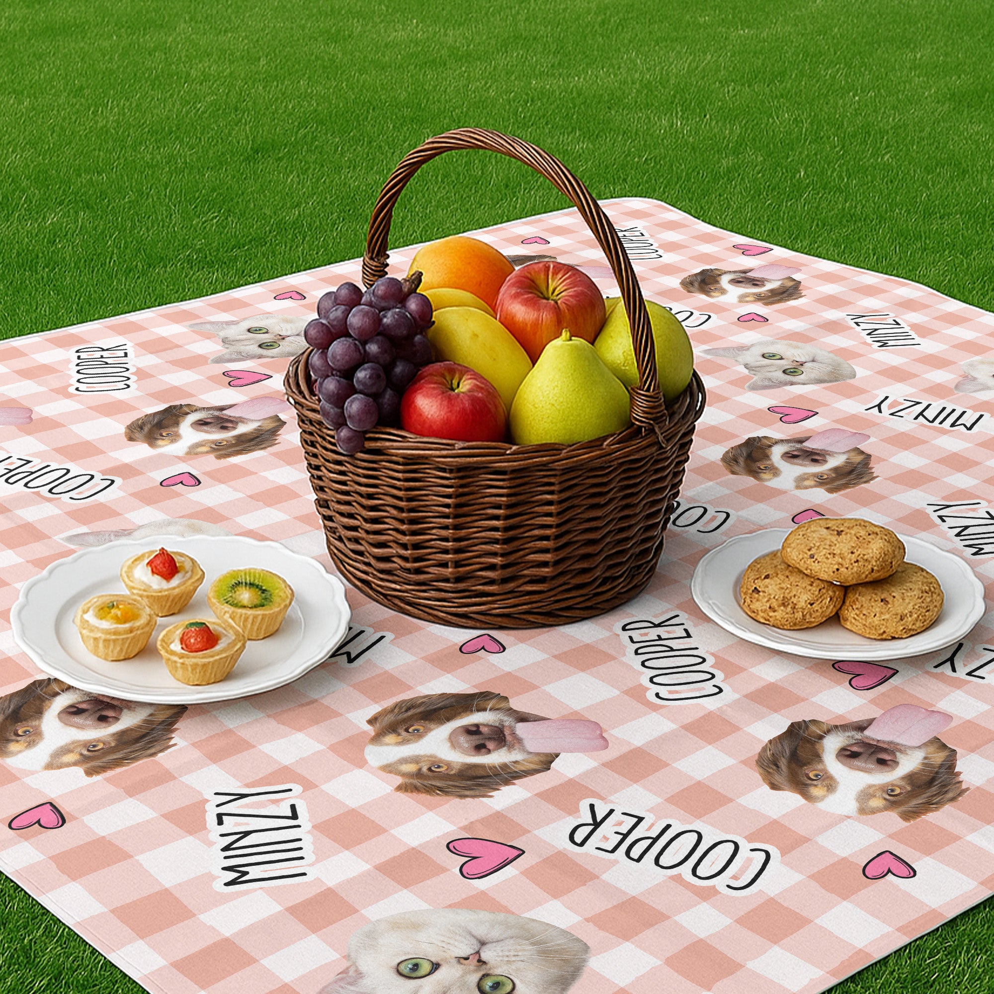 Custom Face Pet - Personalized Photo Picnic Blanket