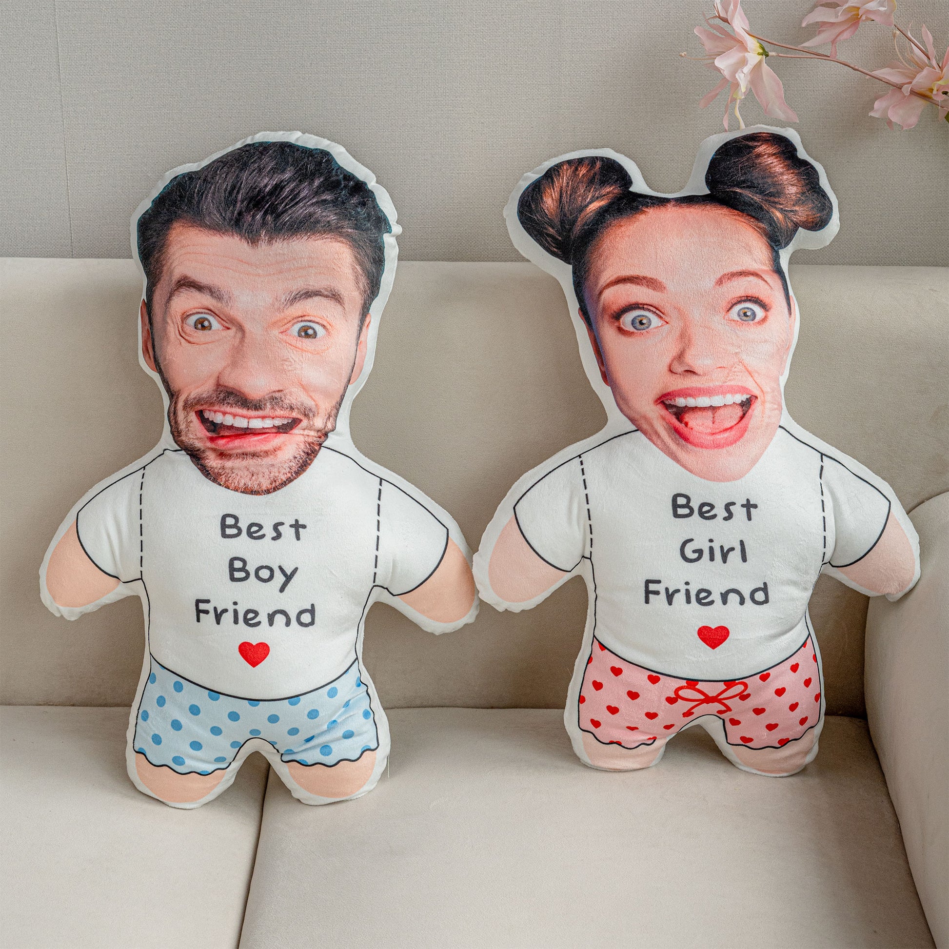 Couple Face Pillow, Custom Photo, Personalized Pillow, Valentine Gift For  Couples