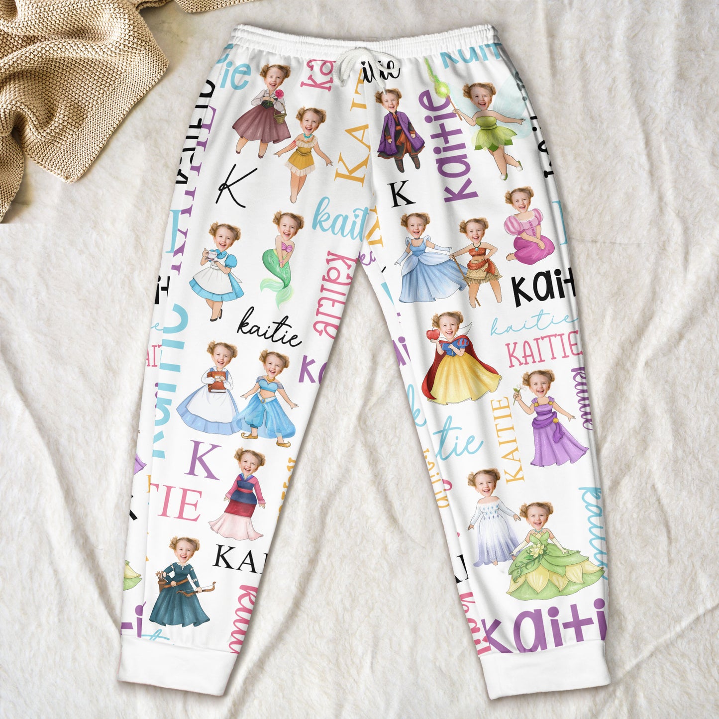 Custom Face Princess Baby - Personalized Photo Sweatpants