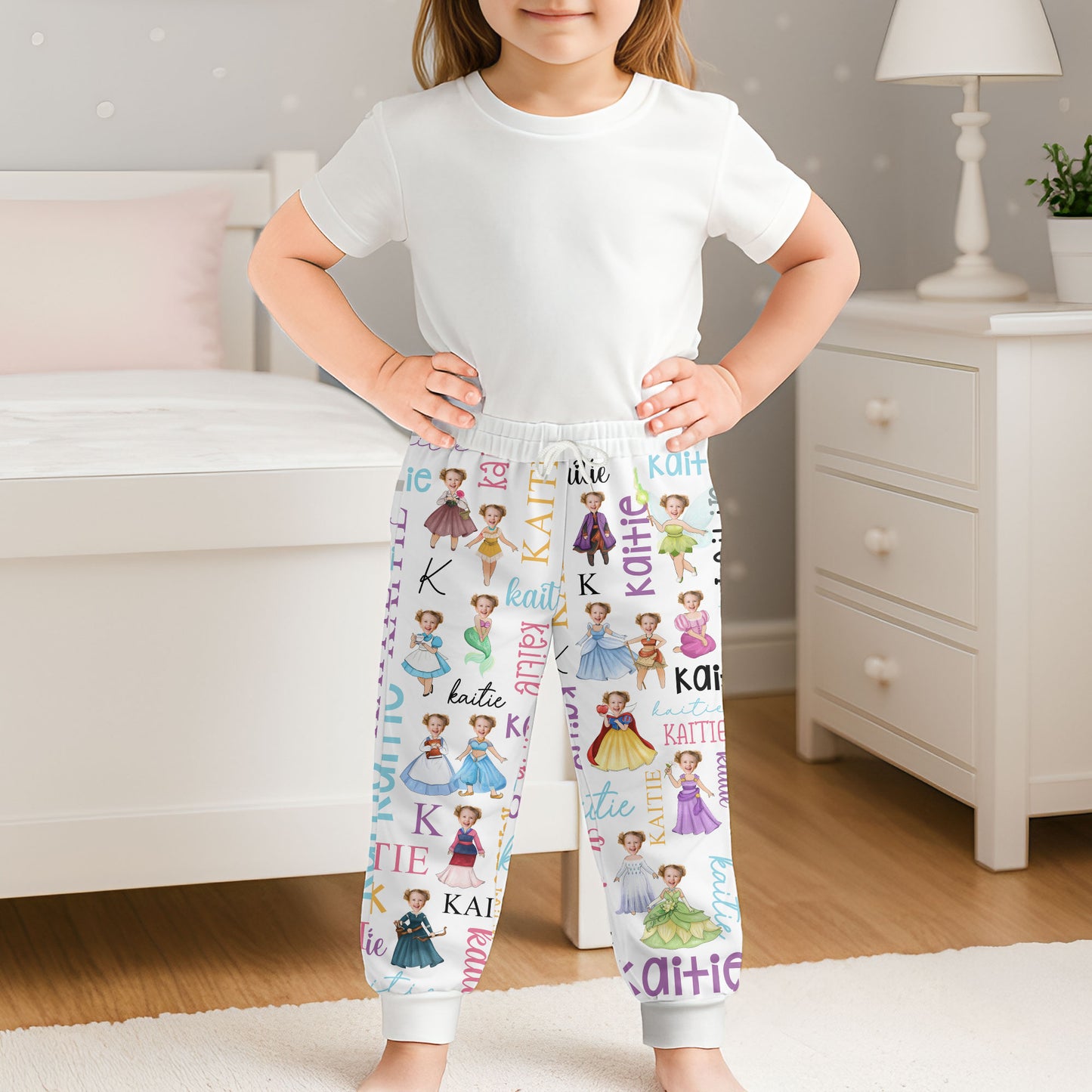 Custom Face Princess Baby - Personalized Photo Sweatpants