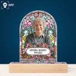 Custom Face Stained Glass - Personalized Photo LED Light