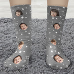 Custom Faces I'm Just Resting My Eyes Fathers Day Gifts - Personalized Photo Crew Socks