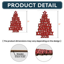 Custom Family Names 2025 Christmas Tree Up To 14 Names - Personalized Family Ornament