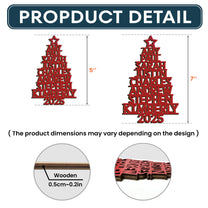 Custom Family Names 2025 Christmas Tree Ornament Up To 14 Names - Personalized Family Ornament