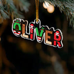 Custom Family Name Elf Santa Letter For Kids, Family, Bulk Gifts - Personalized Acrylic Ornament