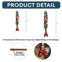 Custom Family Name Elf Santa Letter For Kids, Siblings - Personalized Family Ornament