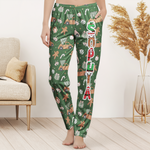 Custom Family Name Elf Santa Letter, Christmas Gift, Holiday Family Gift - Personalized Lounge Pants