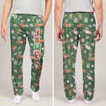 Custom Family Name Elf Santa Letter, Christmas Gift, Holiday Family Gift - Personalized Lounge Pants