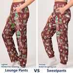 Custom Family Name Elf Santa Letter, Christmas Gift, Holiday Family Gift - Personalized Lounge Pants
