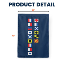 Custom Family Name In Nautical Flag - Personalized Flag